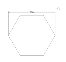 Load image into Gallery viewer, Personalised Acrylic Hexagon 600mm - Love and Labels