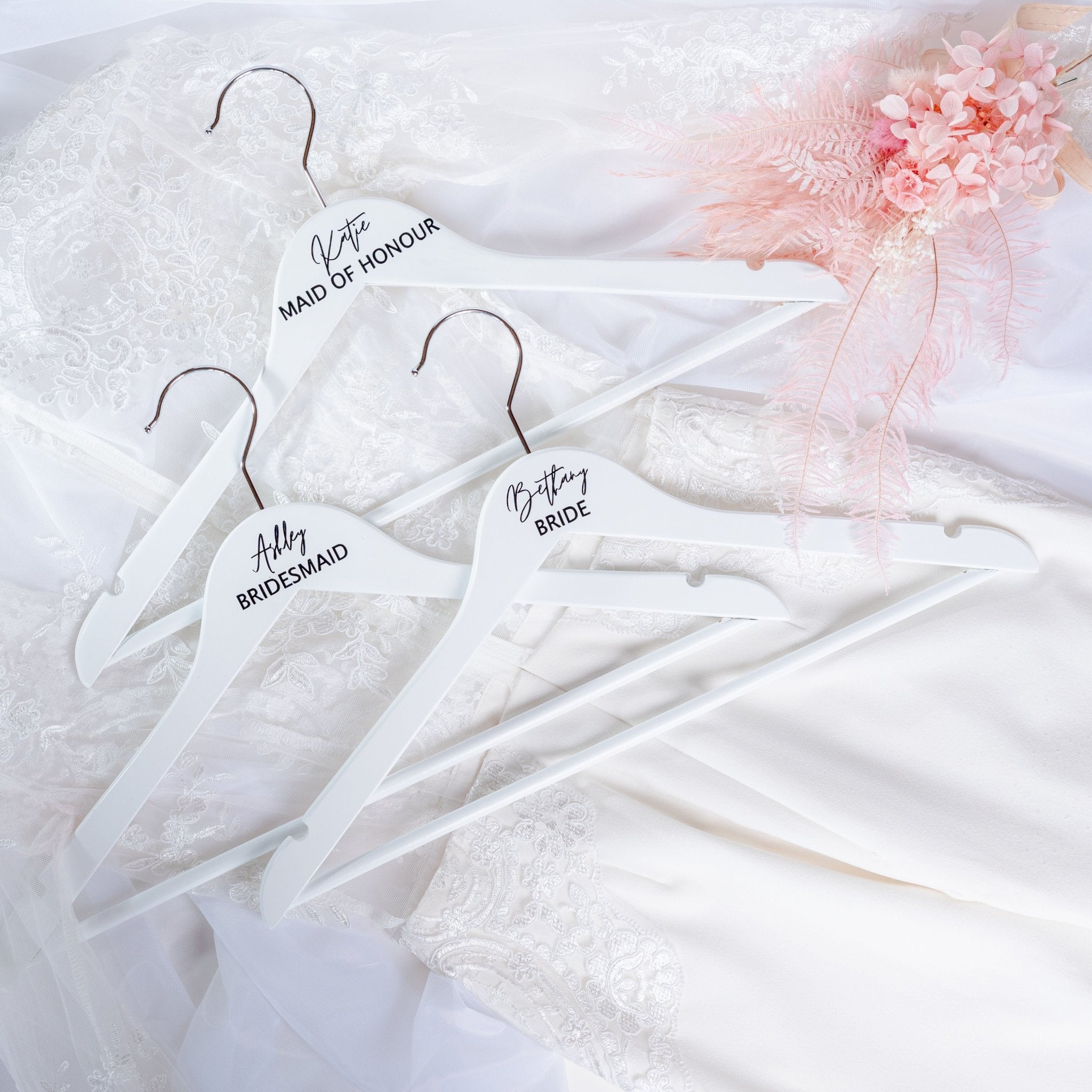 Wedding Gown Personalized Wedding Hangers For Bride Personalised