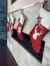 Load image into Gallery viewer, Personalised Christmas Stocking - Love and Labels