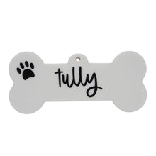 Load image into Gallery viewer, Personalised Dog Bone Ornament, personalised pet bauble- Love and Labels
