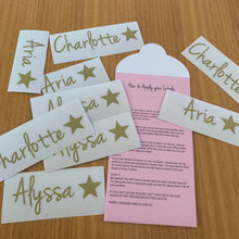 Load image into Gallery viewer, Waterproof name labels, waterproof name stickers, personalised name labels - Love and Labels