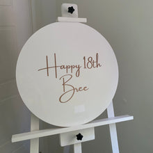 Load image into Gallery viewer, Personalised Round Acrylic Circle - Love and Labels