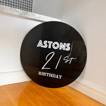 Load image into Gallery viewer, Personalised Round Acrylic Circle - Love and Labels