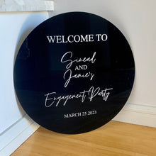 Load image into Gallery viewer, Personalised Round Acrylic Circle - Love and Labels
