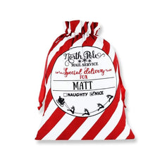 Load image into Gallery viewer, personalised santa sacks afterpay, personalised santa sacks, personalised santa sacks australia- Love and Labels