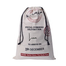 Load image into Gallery viewer, Personalised Santa Sack - Overnight Delivery - Love and Labels