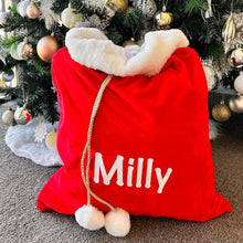 Load image into Gallery viewer, Personalised Santa Sacks - Velvet - Love and Labels