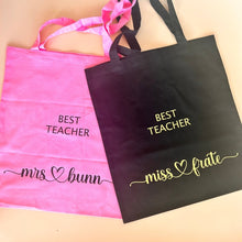 Load image into Gallery viewer, Personalised Teacher Tote Bag - Love and Labels