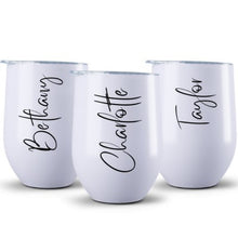 Load image into Gallery viewer, Personalised Wine Tumbler, personalised keep cup - Love and Labels
