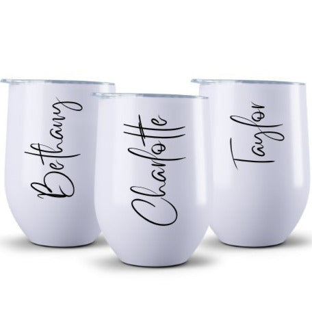 Personalised Wine Tumbler, personalised keep cup - Love and Labels