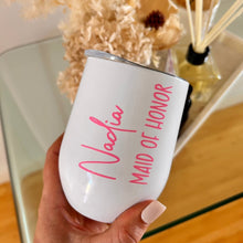 Load image into Gallery viewer, Personalised Wine Tumbler - Love and Labels