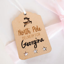 Load image into Gallery viewer, name labels, gift tags, personalised christmas ornaments, wooden gift tag - Love and Labels