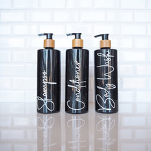 Load image into Gallery viewer, bottle for shampoo, Refillable shampoo bottles, kitchen bottles, 500ml bottles, refillable shower bottles - Love and Labels