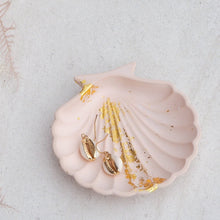 Load image into Gallery viewer, mermaid dish, shell trinket dish handmade in australia - love and labels