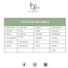 Load image into Gallery viewer, Toy Storage Label Pack - Love and Labels