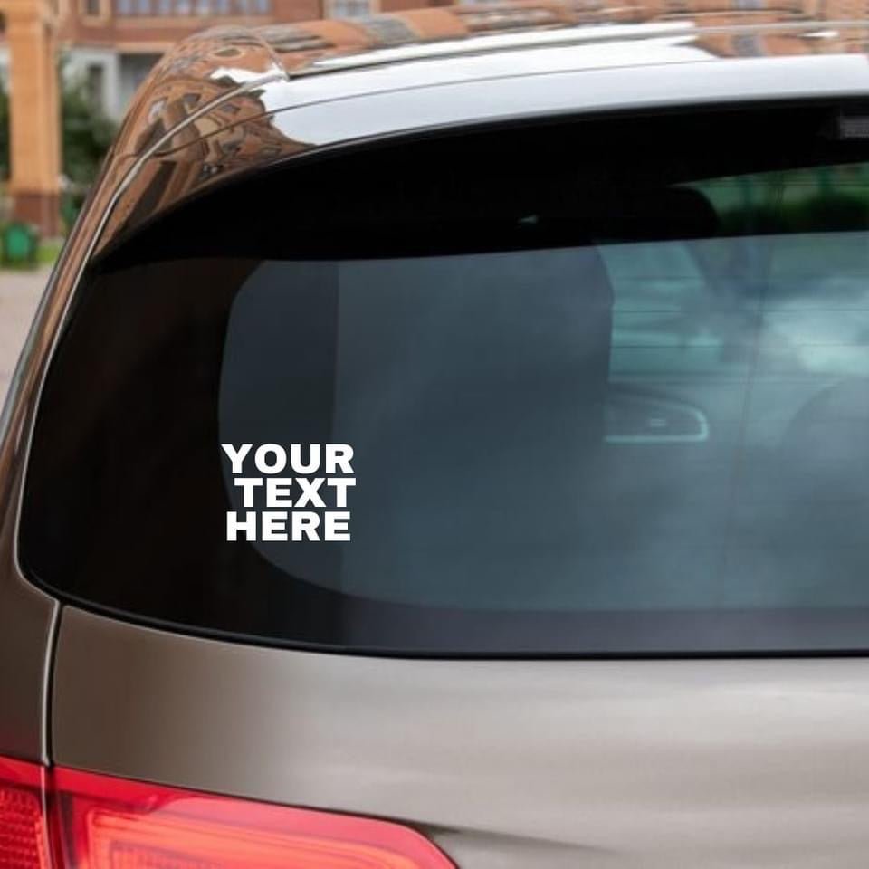Custom Car Window Stickers In Australia