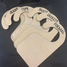 Load image into Gallery viewer, Wooden Wardrobe Divider Plus Custom Label - Love and Labels