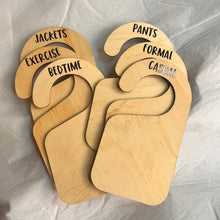 Load image into Gallery viewer, Wooden Wardrobe Divider Plus Custom Label - Love and Labels
