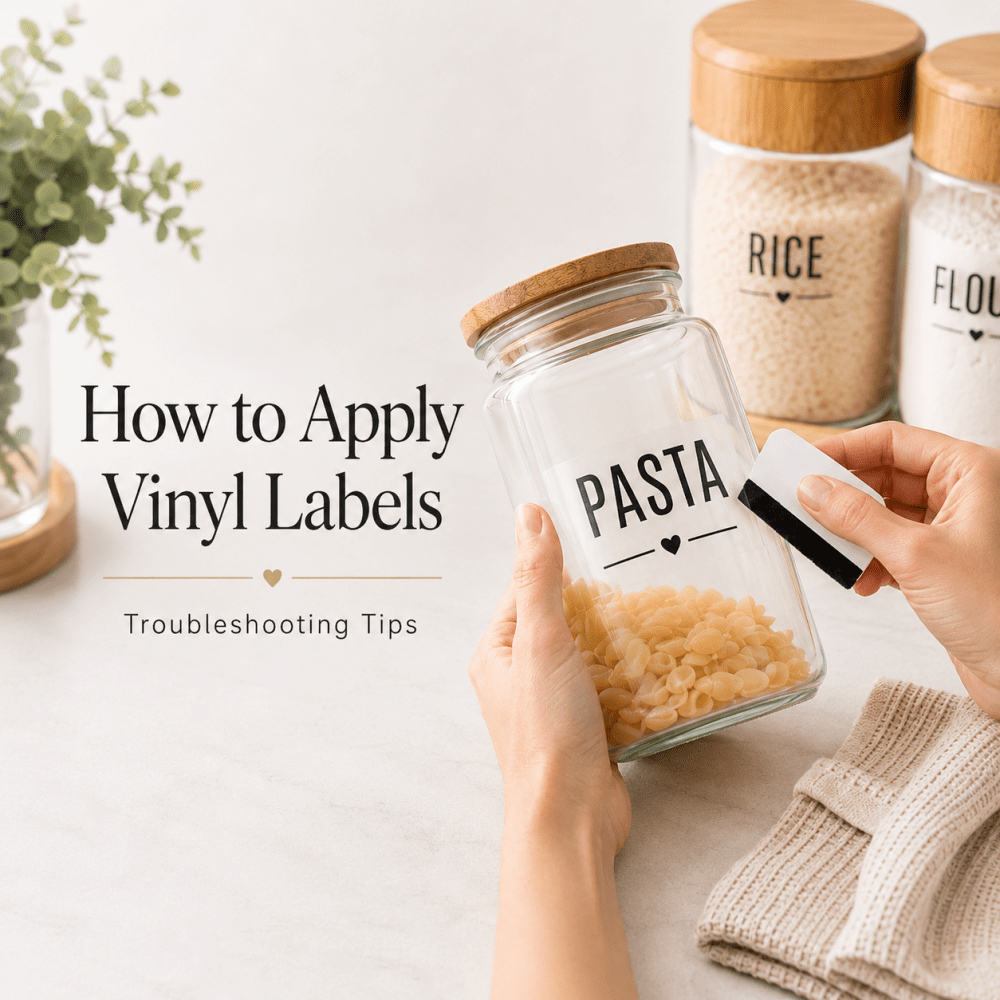 Vinyl Label Application Tips | Troubleshooting Guide – Love and Labels