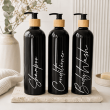 Load image into Gallery viewer, 1L Refillable Bathroom Bottles - Love and Labels
