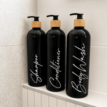Load image into Gallery viewer, 1L Refillable Shampoo Bottles with Custom Labels - Love and Labels
