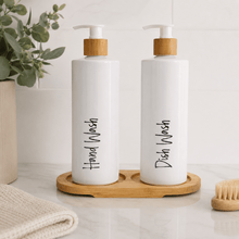 Load image into Gallery viewer, 500ml Kitchen Soap Dispenser Set, Custom Labels - Love and Labels
