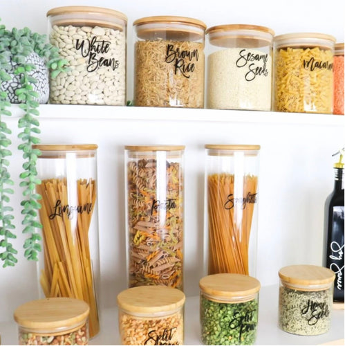 custom pantry labels made in australia for kitchen organisation