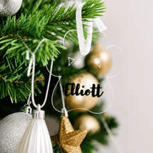 Load image into Gallery viewer, Personalised Paw Print Baubles, Custom acrylic bauble for pets christmas- Love and Labels
