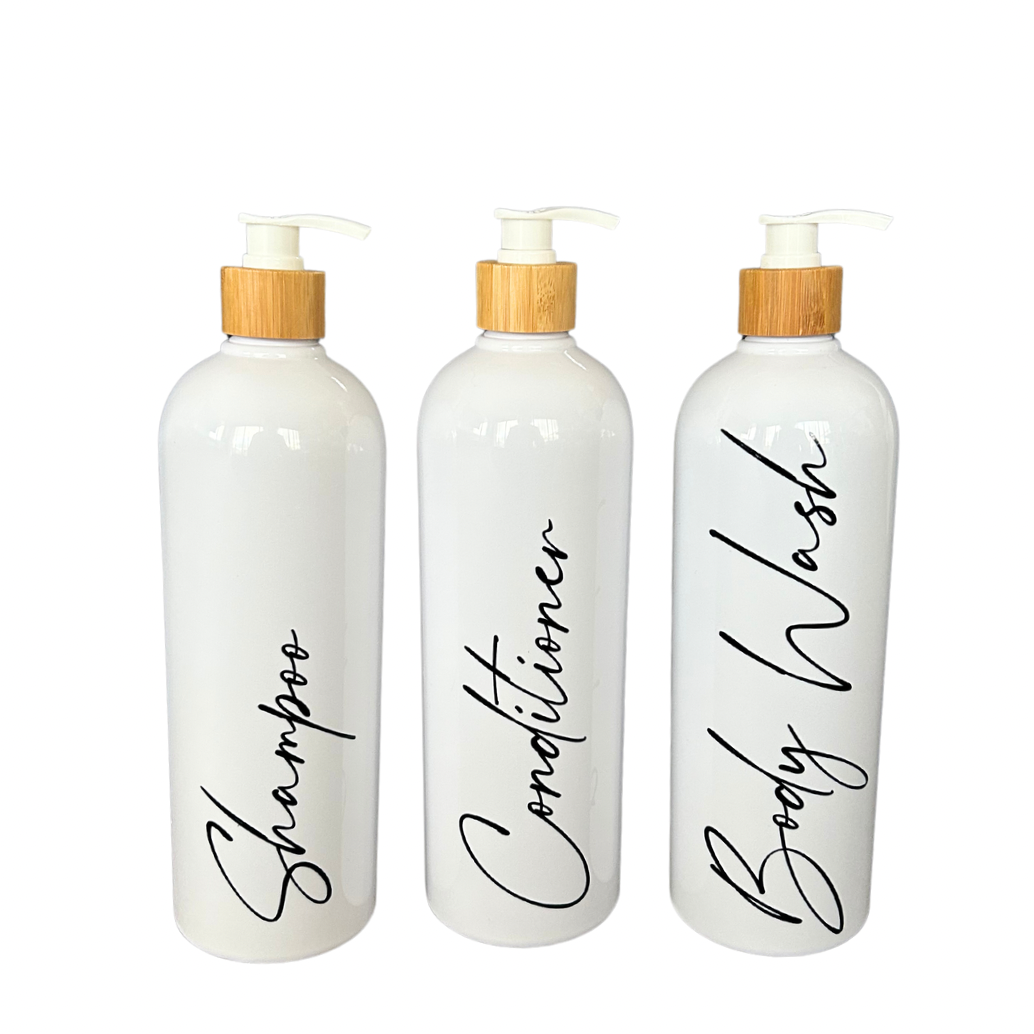 Buy Refillable Shampoo Bathroom Bottles Online in Australia Love and