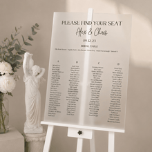 Load image into Gallery viewer, A1 Seating Chart for Wedding, Engagement, Events - Love and Labels
