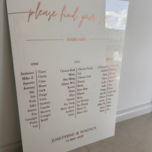 Load image into Gallery viewer, A1 Seating Chart for Wedding, Engagement, Events - Love and Labels
