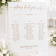 Load image into Gallery viewer, A1 Seating Chart for Wedding, Engagement, Events - Love and Labels
