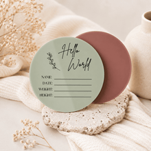 Load image into Gallery viewer, Baby Announcement Disc - Love and Labels

