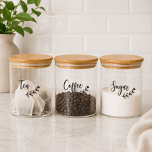 Load image into Gallery viewer, Blossom Leaf Tea, Coffee, Sugar Labels - Love and Labels

