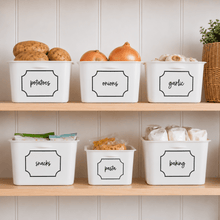 Load image into Gallery viewer, Bordered Pantry Organisation Labels - 20cmx20cm - Love and Labels
