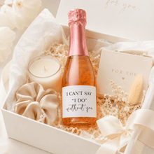 Load image into Gallery viewer, Bridesmaid Proposal Mini Wine Bottle Labels | I Can’t Say I Do Without You - Love and Labels
