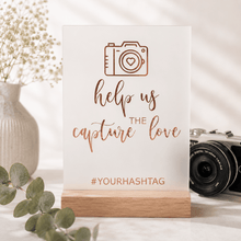 Load image into Gallery viewer, Capture the Moment Sign - Love and Labels

