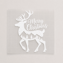 Load image into Gallery viewer, Christmas Reindeer Shop Window Decal - Love and Labels
