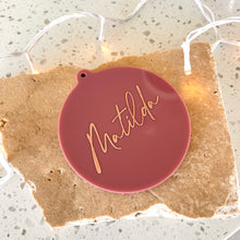Load image into Gallery viewer, personalised christmas tree ornament, custom made bauble
