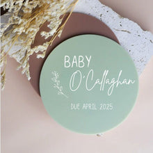 Load image into Gallery viewer, Custom Baby Announcement Plaque - Love and Labels
