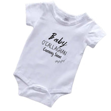 Load image into Gallery viewer, Custom Baby Grow – “Baby Coming Soon” Announcement Onesie - Love and Labels
