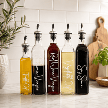 Load image into Gallery viewer, Custom Labels for 250ml, 500ml Oil &amp; Vinegar Bottle - Love and Labels

