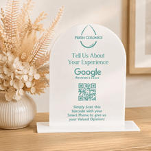 Load image into Gallery viewer, Custom QR Code Business Sign Arch - Love and Labels
