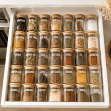Load image into Gallery viewer, Personalised waterproof vinyl spice jar labels for herbs and spices in Australia

