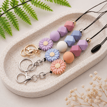 Load image into Gallery viewer, Daisy Teacher Lanyards | Silicone Beaded Lanyards for Educators - Love and Labels
