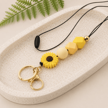 Load image into Gallery viewer, Daisy Teacher Lanyards | Silicone Beaded Lanyards for Educators - Love and Labels
