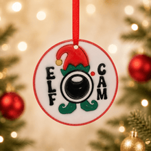 Load image into Gallery viewer, Elf Cam Bauble – Santa’s Elf Tracker Christmas Ornament - Love and Labels
