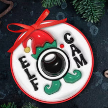 Load image into Gallery viewer, Elf Cam Bauble – Santa’s Elf Tracker Christmas Ornament - Love and Labels

