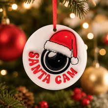 Load image into Gallery viewer, Elf Cam Bauble – Santa’s Elf Tracker Christmas Ornament - Love and Labels
