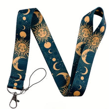 Load image into Gallery viewer, Fabric Lanyard - Celestial Design - Love and Labels
